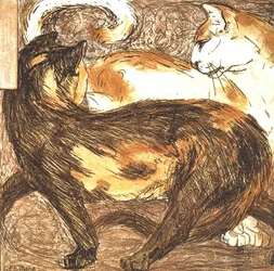 Zwei Katzen
